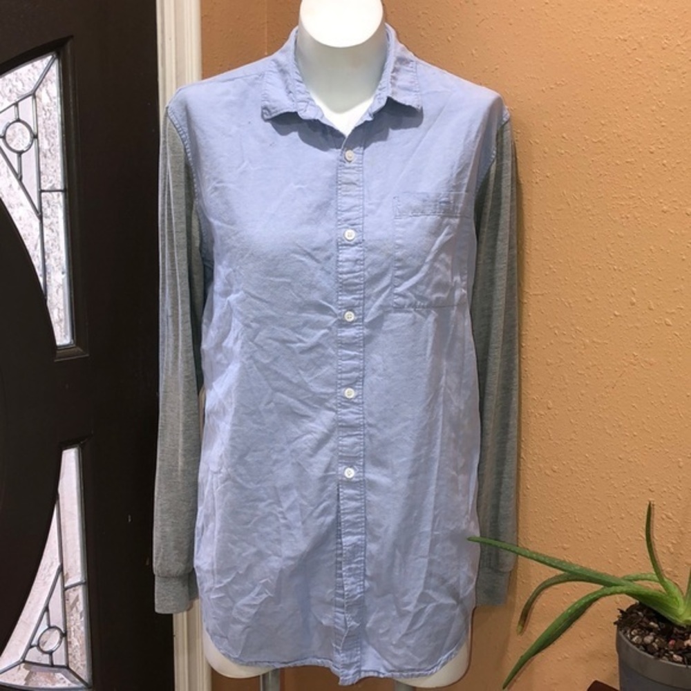 21 men blue button down shirt